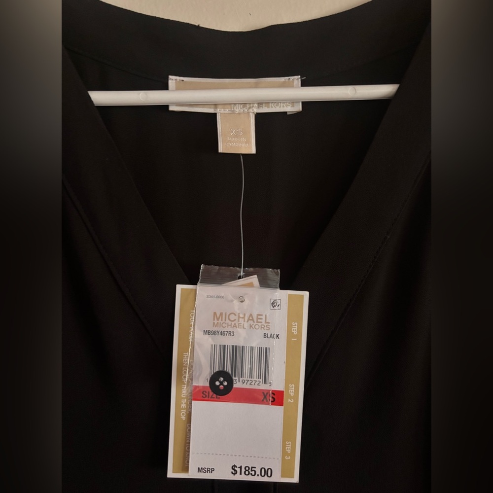 NWT MICHAEL Michael Kors Women's Kate Georgette Midi Dress - Picture 3 of 9
